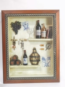 Wine Themed Shadow Box