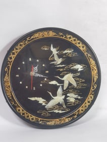 Vintage Chinese Mother-of-Pearl Inlay Lacquer over