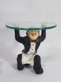 Vintage Turtle King Server Figurine Serving Table