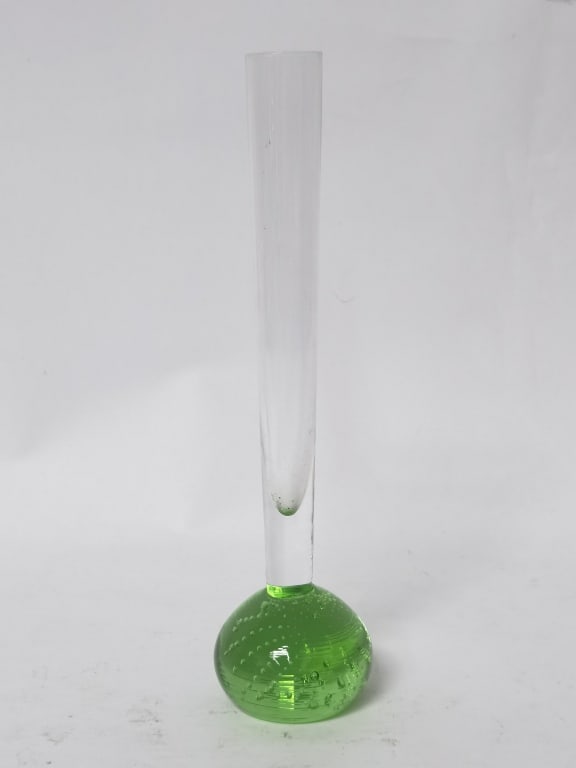 Vintage Murano Italy Controlled Bubble Glass Vase (1 of 2)