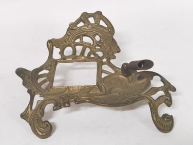 Vintage Bronze Ink Bottle/Pen Stand