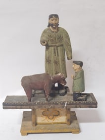 Antique Spanish Colonial Santos Figure of St. Isid