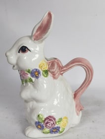 Vintage Porcelain Rabbit Pitcher