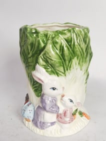 Vintage Porcelain Rabbit Vase
