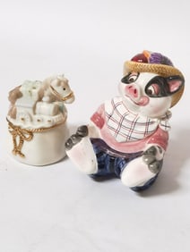 Lenox/Fitz & Floyd Porcelain Salt/Pepper Shakers