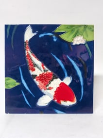 Porcelain Koi Plaque