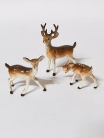 Group of Porcelain Deers