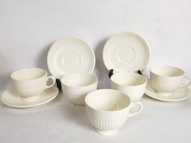 Group of Vintage Wedgwood Edme Porcelain Cup Set