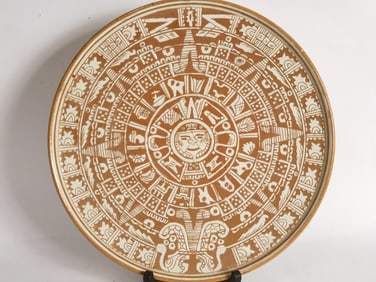 Vintage Oaxaca Mexico Casa Jimenez Pottery Plate