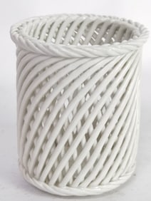 Vintage Italian Porcelain Braided Vase
