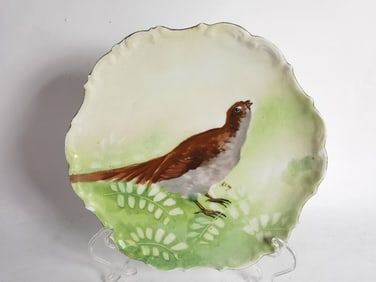 Vintage Limoges France Porcelain Bird Plate