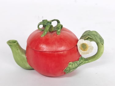 Vintage Khien Ceramic Tomato Teapot
