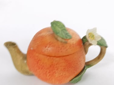 Vintage Khien Ceramic Orange Teapot