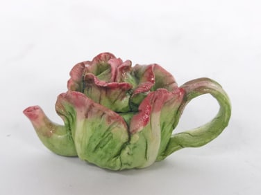 Vintage Khien Ceramic Miniature Lettace Teapot