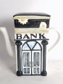 Vintage Ceramic Bank/Handbag Shop Teapot