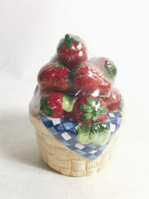 Fresh Berries Porcelain Sugar Bowl