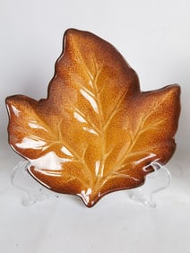 (2) Vintage Better Homes Garden Harvest Leaf Plate