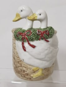Vintage Takahashi Porcelain Duck Vase