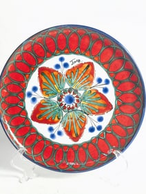 Vintage Italian Firenze Hand Painted Ceramic Plate