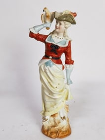 Vintage Porcelain Maiden Figurine