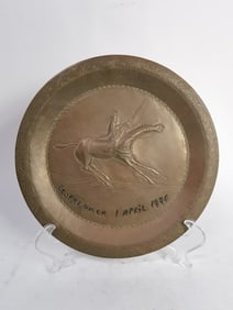1995 Vintage Casablanca Brass Plate