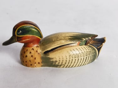 Vintage Anri Wildlife Collection Common Teal Duck
