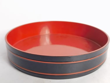 Japanese Lacquer Round Tray