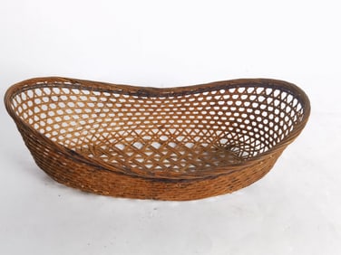 Vintage Bamboo Weaved Basket