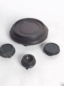 (4) Chinese Wood Carved Stands