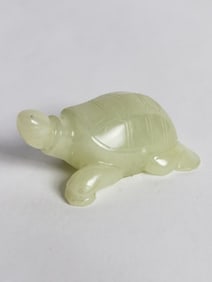 Greenish White Jade Turtle