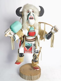 Vintage Native American White Buffalo Kachina Doll
