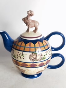 Dana Cullen Porcelain Country Farmhouse Teapot Set