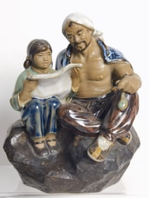 Vintage Chinese Shiwan Pottery Figurine