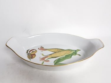 Vintage Royal Worcester Porcelain Evesham Plate