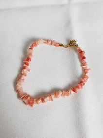 Pink Coral Branch Bracelet