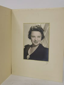 Vintage 1939 Black & White Photo Portrait by Axel