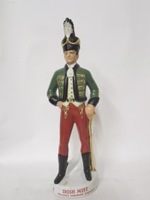 Vintage Irish Mist Porcelain Soldier Liqueur Bottl