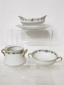 Group of G. Ahrenfeld Limoges Porcelain Dishes