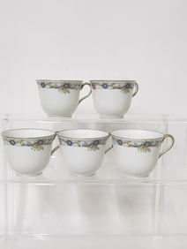 (5) Vintage G. Ahrenfeld Limoges Porcelain Cups