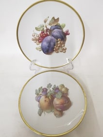 (2) Vintage Schumann Arzberg Porcelain Fruit Plate