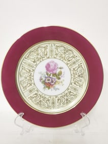 Vintage Tirschenreuth Bavaria Porcelain Floral Pla