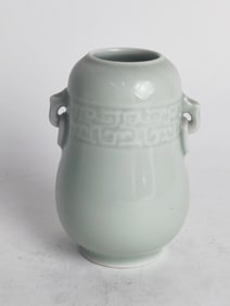 Chinese Porcelain Pea Glaze Vase