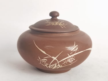 Chinese YunNan Purple Terracotta Tea Caddy