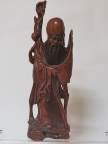 Chinese Wood Carved Shoulao