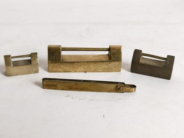 Group of Vintage Chinese Brass Locks