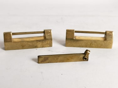 Pr. of Vintage Chinese Brass Locks