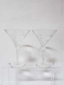 (2) Bombay Crystal Wine Glasses