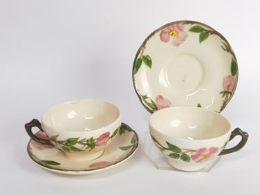 (2) Vintage Franciscan Desert rose Cup Sets