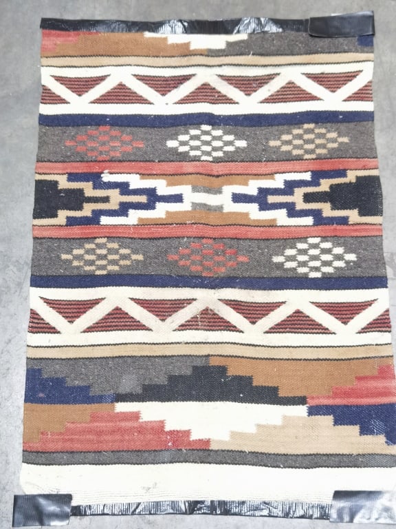 Vintage Native Americn Woven Blanket: Vintage Native Americn Woven Blanket, 33.5in by 23.5