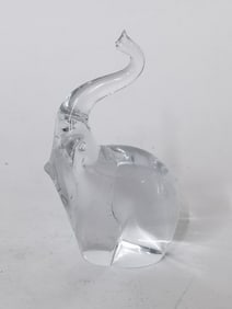 Clear Glass Elephant